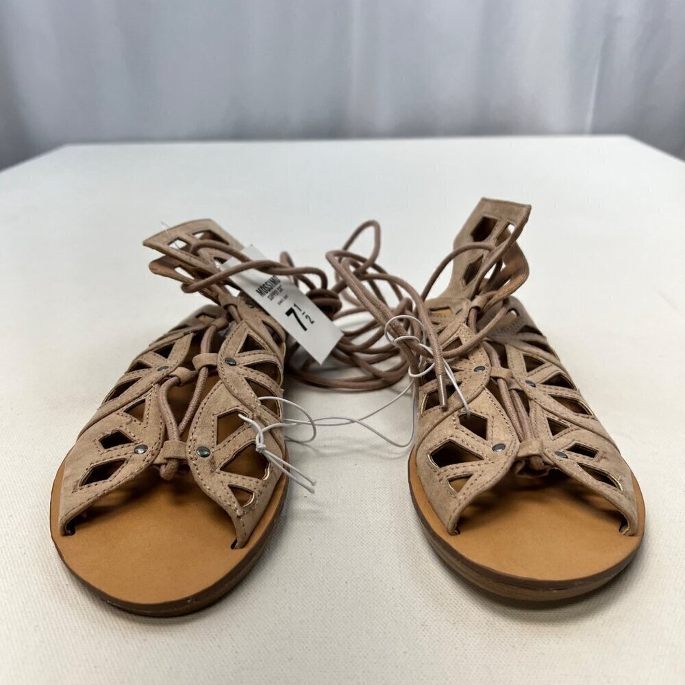 Mossimo Supply Co Womens Cut Out Gladiator Sandals Blush Size 7.5 New - Picture 4 of 9